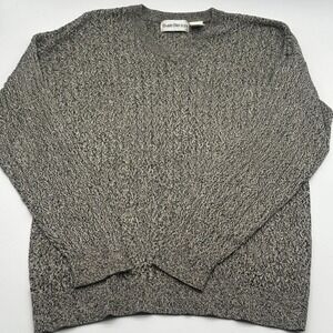 Barry Bricken Men's V Neck Textured Silk Sweater Size M
